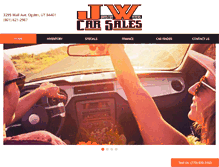 Tablet Screenshot of jwcarsales.com